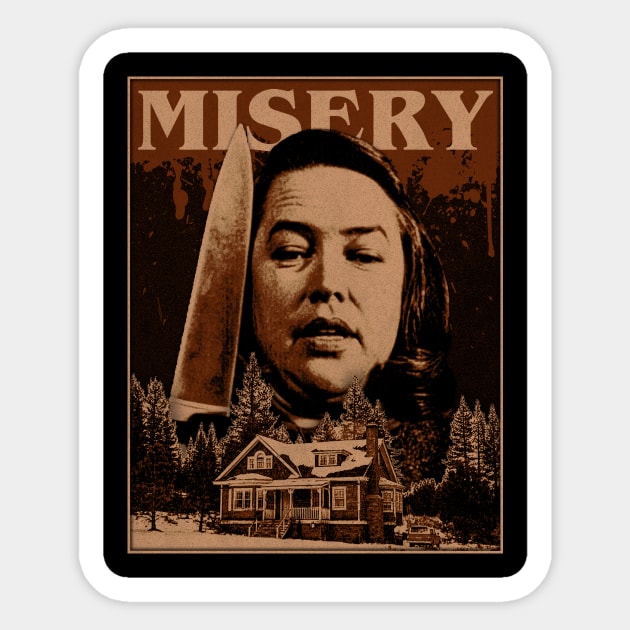 Misery Sticker by nickbaileydesigns